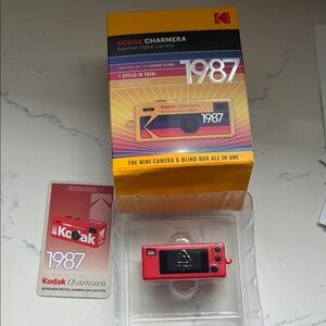 Kodak mini Charmera Keychain Camera in Bold Red blind box